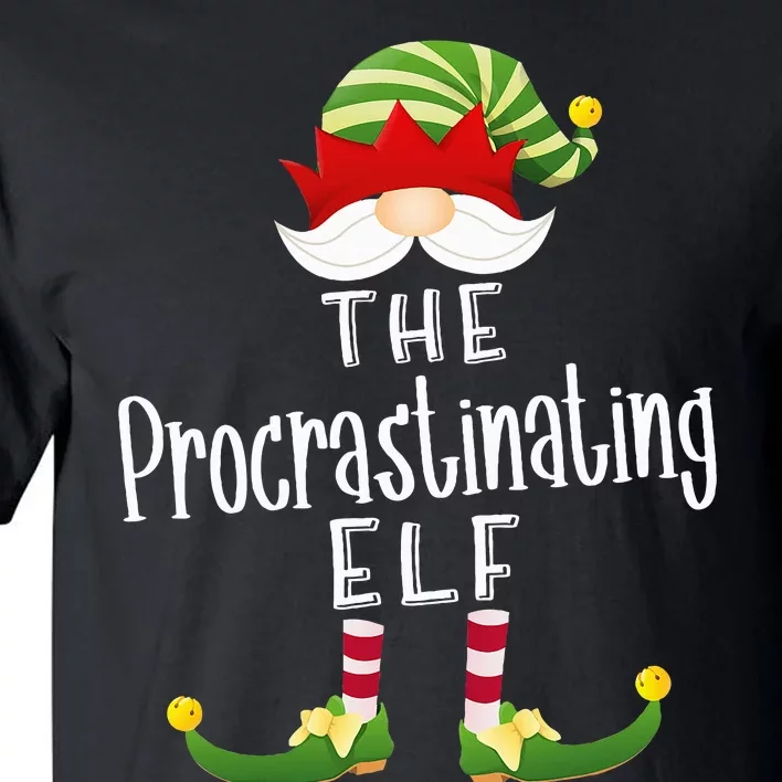 Procrastinating Elf Group Christmas Funny Pajama Party Tall T-Shirt