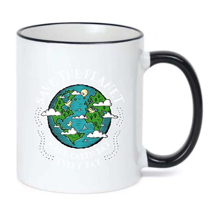 Protect Earth Gift Save The Planet Make Earth Day Everyday Meaningful Gift Black Color Changing Mug