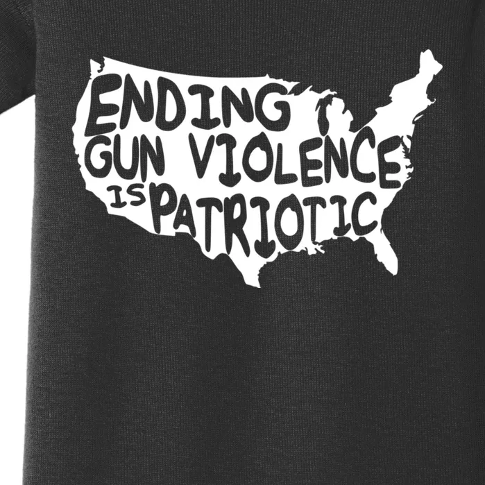 Peace Ending Gun Violence Is Patriotic Awareness Day. Baby Bodysuit