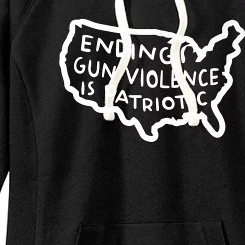 Peace Ending Gun Violence Is Patriotic Awareness Day Women's Fleece Hoodie