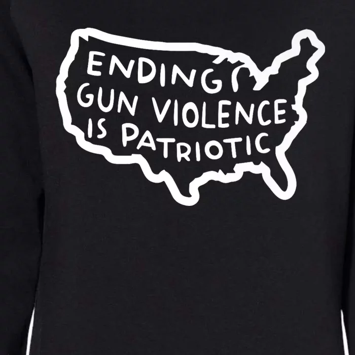 Peace Ending Gun Violence Is Patriotic Awareness Day Womens California Wash Sweatshirt