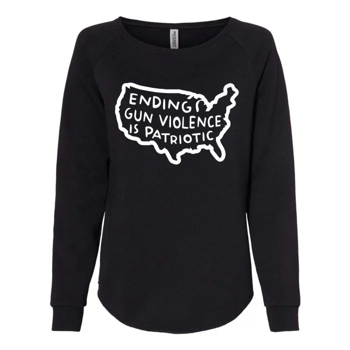 Peace Ending Gun Violence Is Patriotic Awareness Day Womens California Wash Sweatshirt