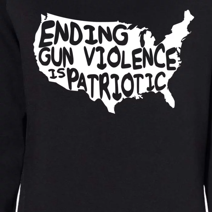 Peace Ending Gun Violence Is Patriotic Awareness Day Womens California Wash Sweatshirt