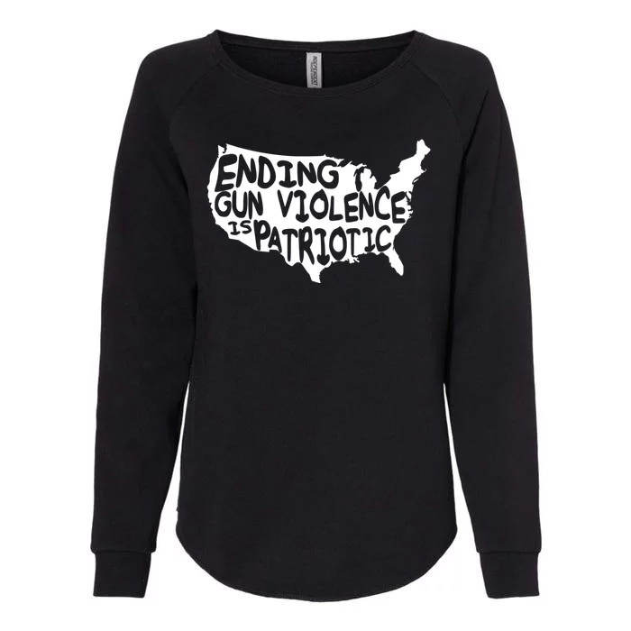 Peace Ending Gun Violence Is Patriotic Awareness Day Womens California Wash Sweatshirt