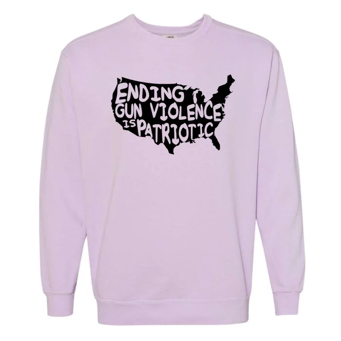 Peace Ending Gun Violence Is Patriotic Awareness Day Garment-Dyed Sweatshirt