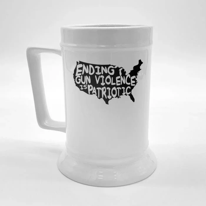 Peace Ending Gun Violence Is Patriotic Awareness Day Front & Back Beer Stein