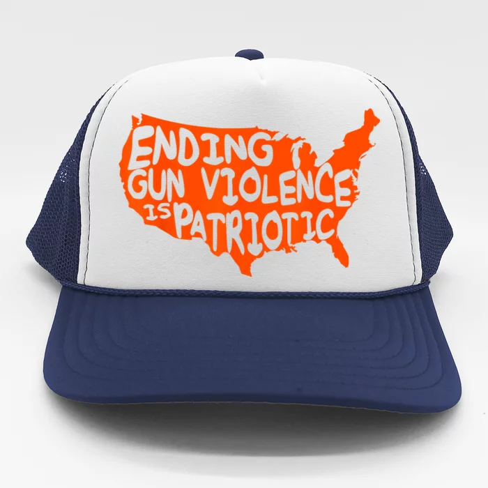 Peace Ending Gun Violence Is Patriotic Awareness Day Trucker Hat