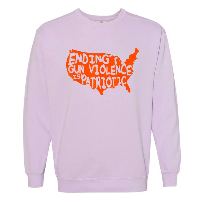 Peace Ending Gun Violence Is Patriotic Awareness Day Garment-Dyed Sweatshirt