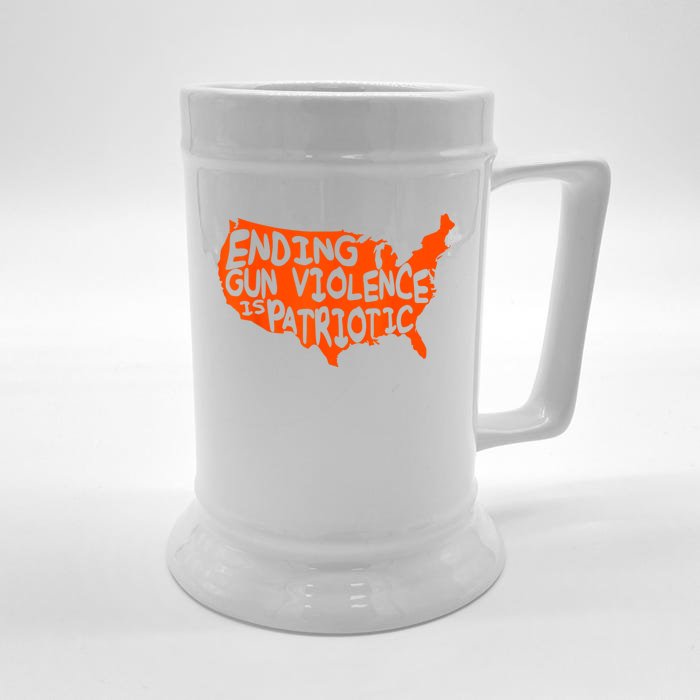 Peace Ending Gun Violence Is Patriotic Awareness Day Front & Back Beer Stein