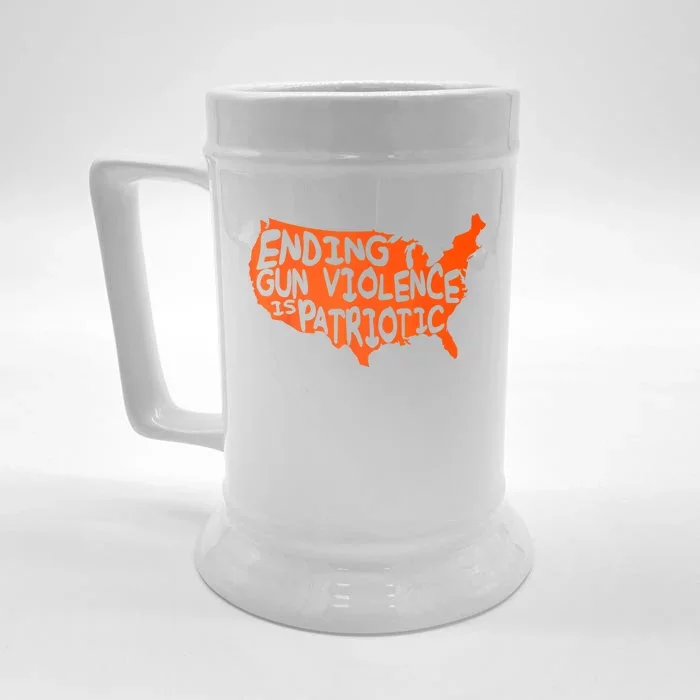 Peace Ending Gun Violence Is Patriotic Awareness Day Front & Back Beer Stein