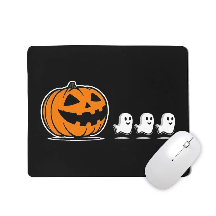 Pumpkin Eating Ghost Jack O Lantern Halloween Gamer Mousepad