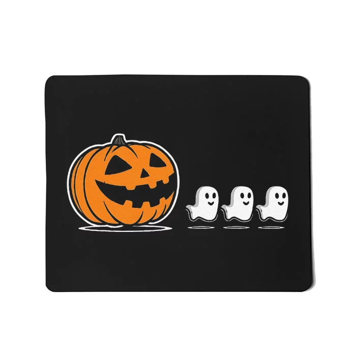 Pumpkin Eating Ghost Jack O Lantern Halloween Gamer Mousepad