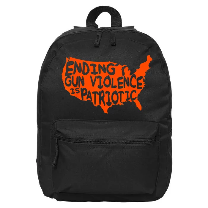 Peace Ending Gun Violence Is Patriotic Awareness Day 16 in Basic Backpack