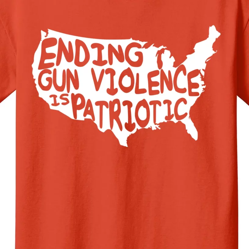 Peace Ending Gun Violence Is Patriotic Awareness Day Kids T-Shirt