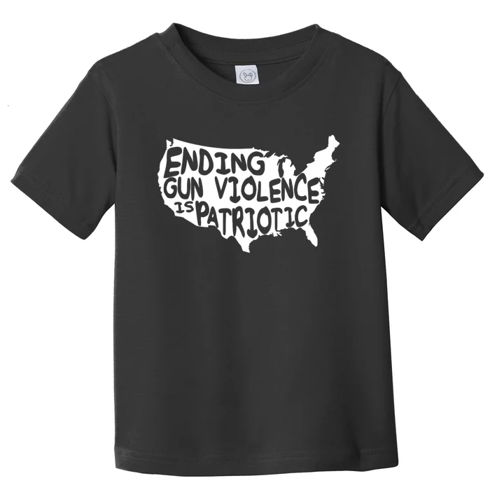 Peace Ending Gun Violence Is Patriotic Awareness Day Toddler T-Shirt