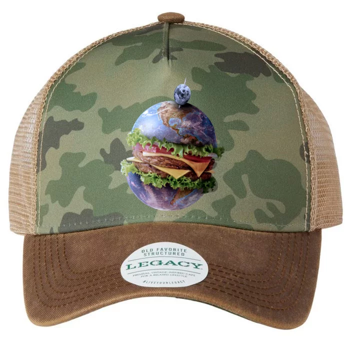 Planet Earth Hamburger Legacy Tie Dye Trucker Hat