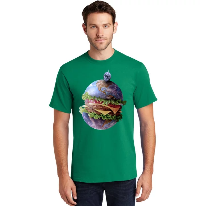 Planet Earth Hamburger Tall T-Shirt