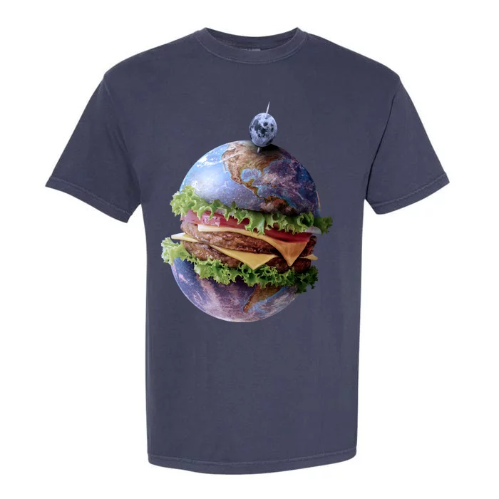 Planet Earth Hamburger Garment-Dyed Heavyweight T-Shirt