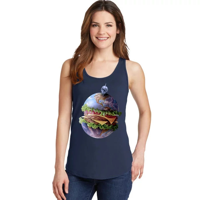 Planet Earth Hamburger Ladies Essential Tank