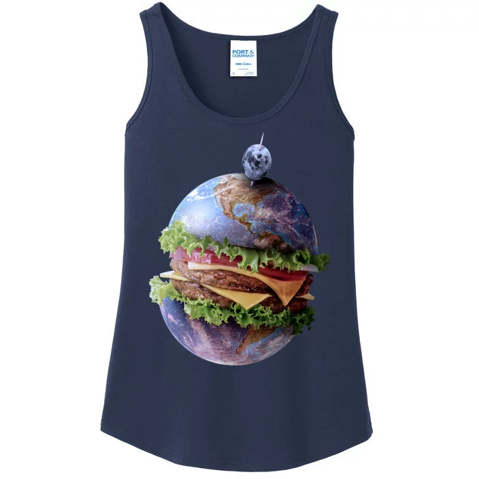 Planet Earth Hamburger Ladies Essential Tank