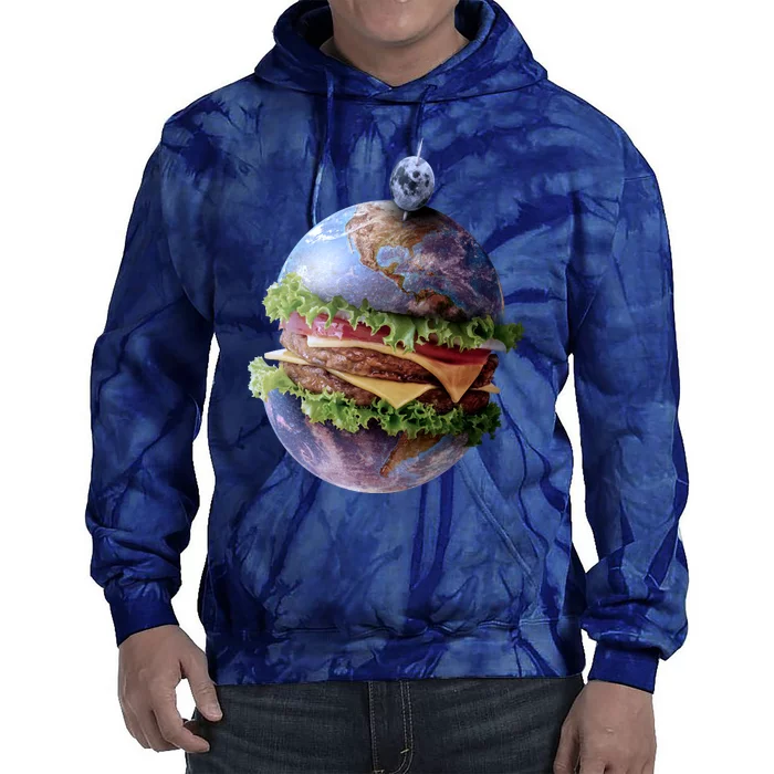 Planet Earth Hamburger Tie Dye Hoodie