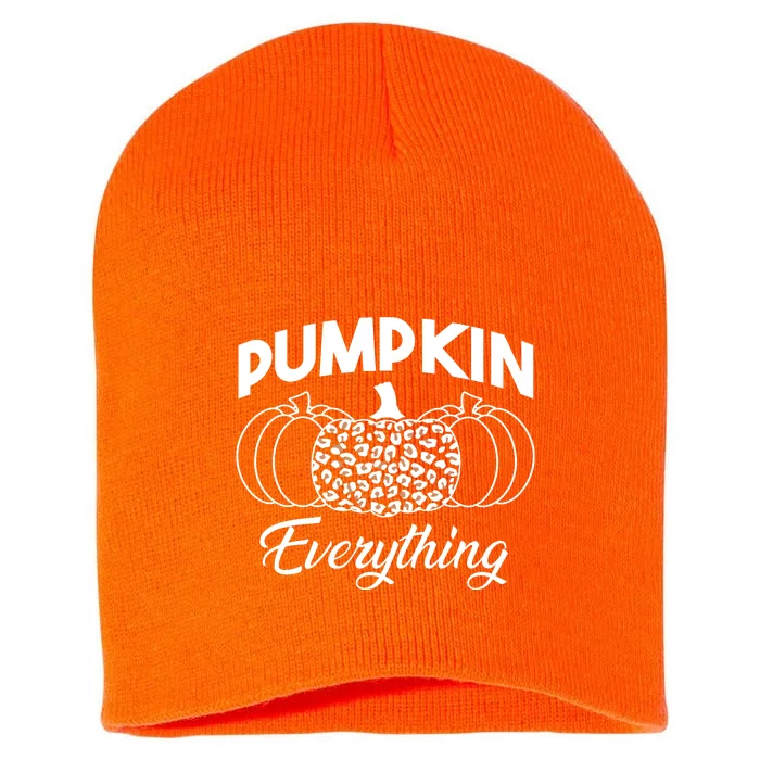 Pumpkin Everything Halloween Lover Short Acrylic Beanie