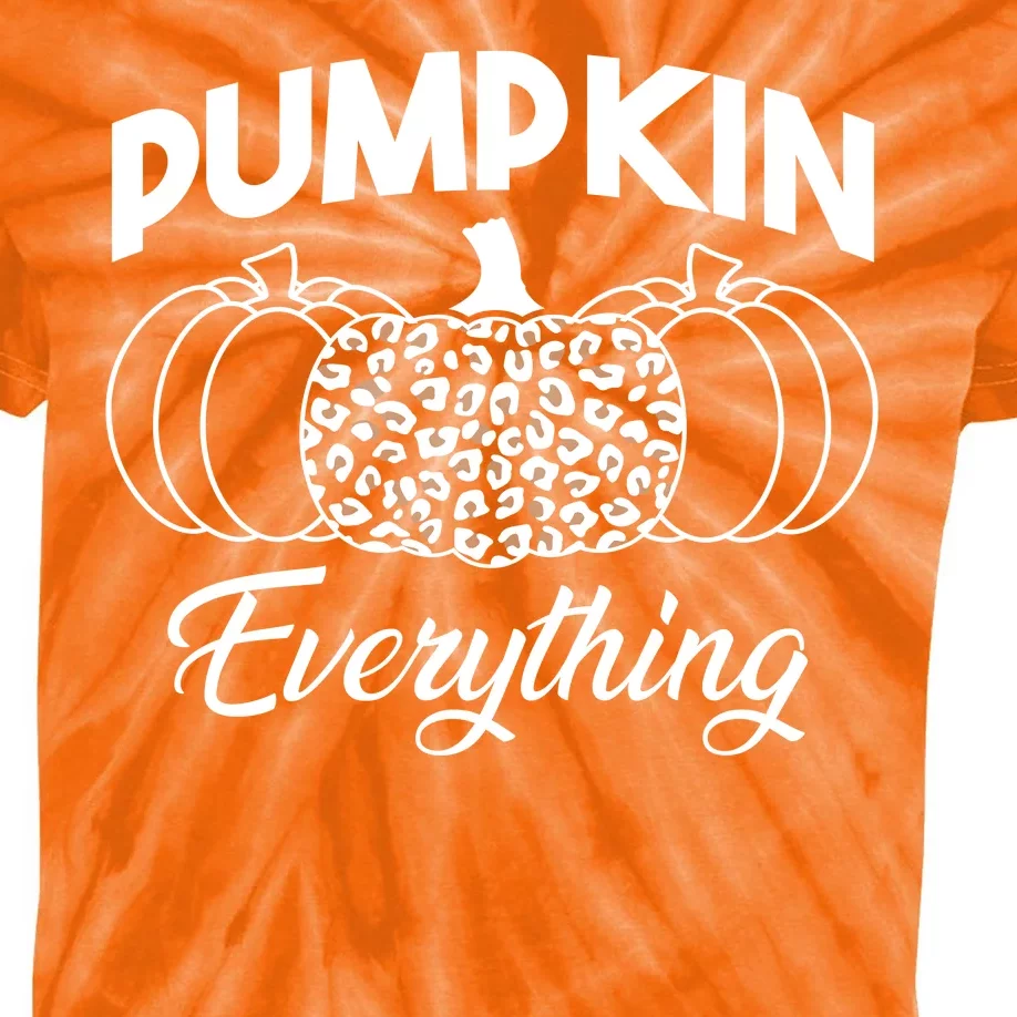 Pumpkin Everything Halloween Lover Kids Tie-Dye T-Shirt