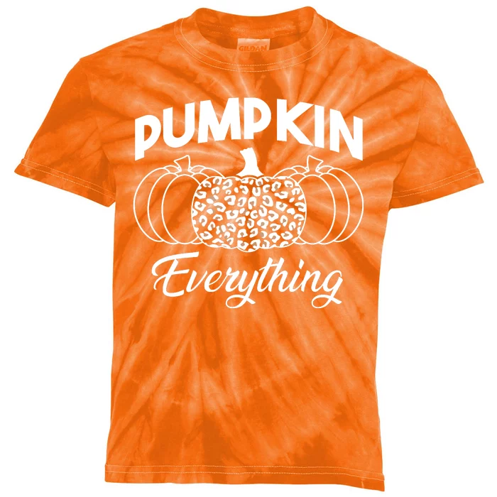 Pumpkin Everything Halloween Lover Kids Tie-Dye T-Shirt