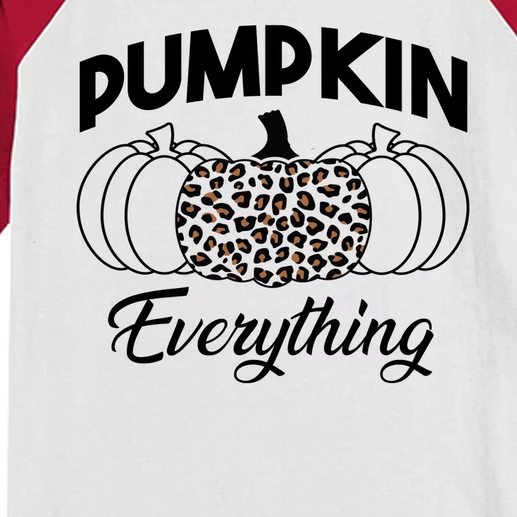 Pumpkin Everything Halloween Lover Kids Colorblock Raglan Jersey