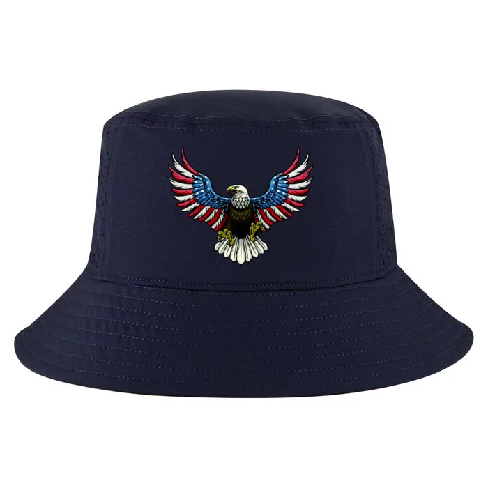 Patriotic Eagle Illustration Cool Comfort Performance Bucket Hat