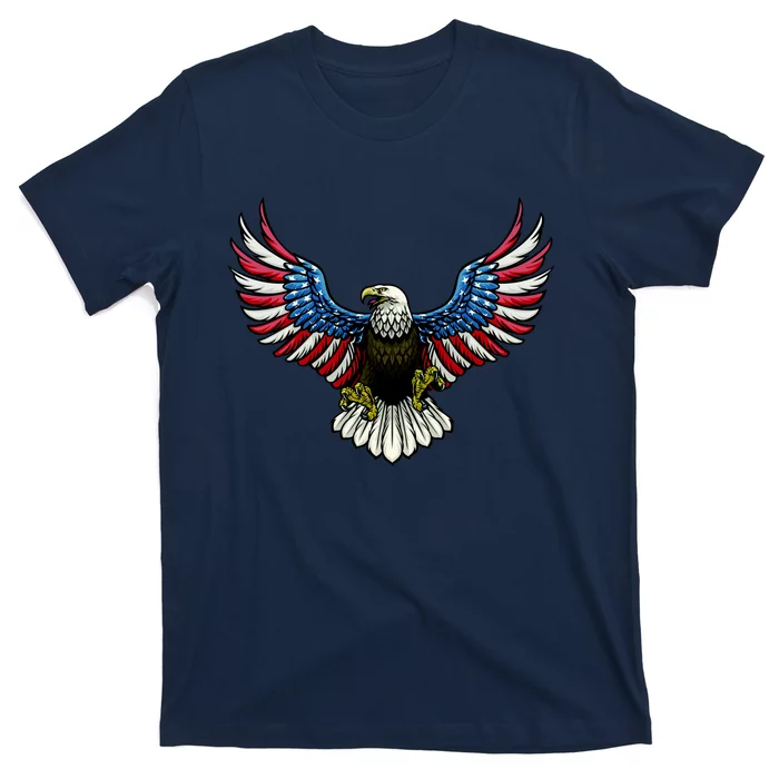 Patriotic Eagle Illustration T-Shirt