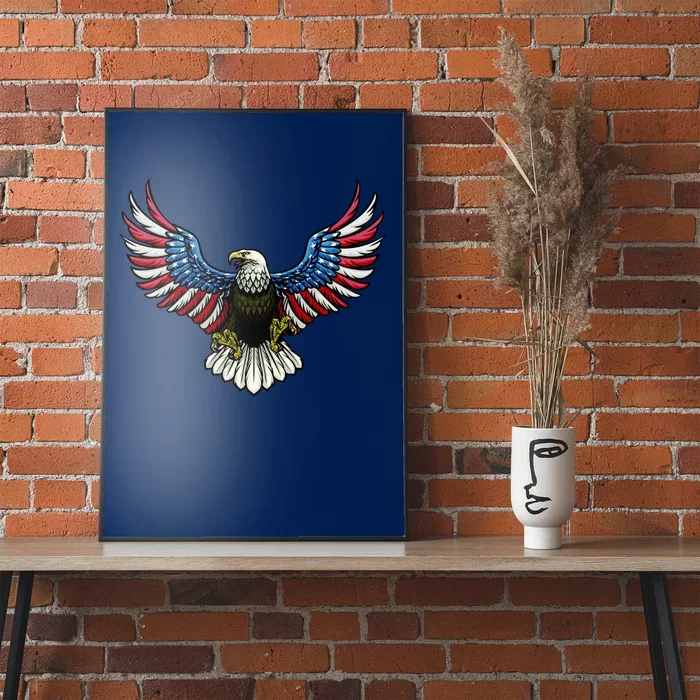 Patriotic Eagle Illustration Poster