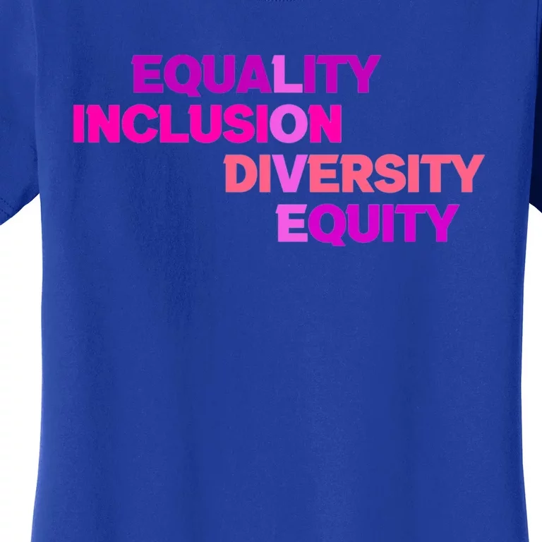 Purple Equality Inclusion Diversity Equity Great Gift Women's T-Shirt