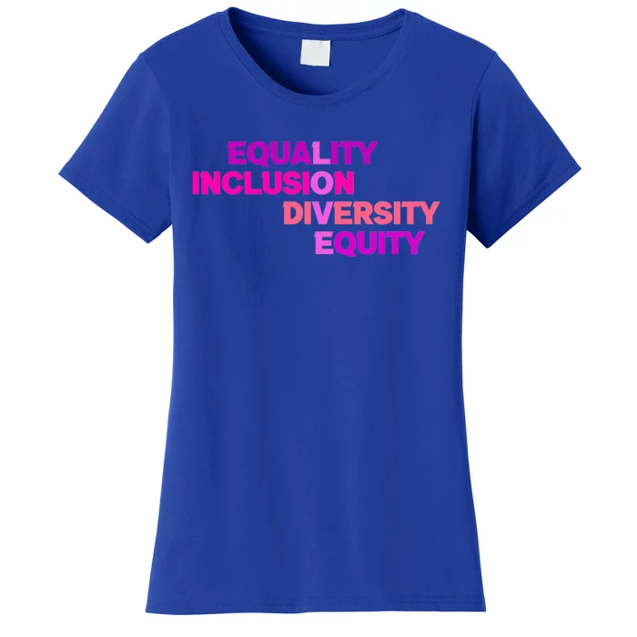 Purple Equality Inclusion Diversity Equity Great Gift Women's T-Shirt