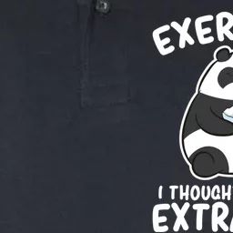 Panda Exercise I Thought You Said Extra Rice Cute Panda Softstyle Adult Sport Polo