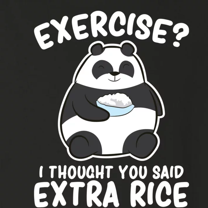 Panda Exercise I Thought You Said Extra Rice Cute Panda Toddler Long Sleeve Shirt