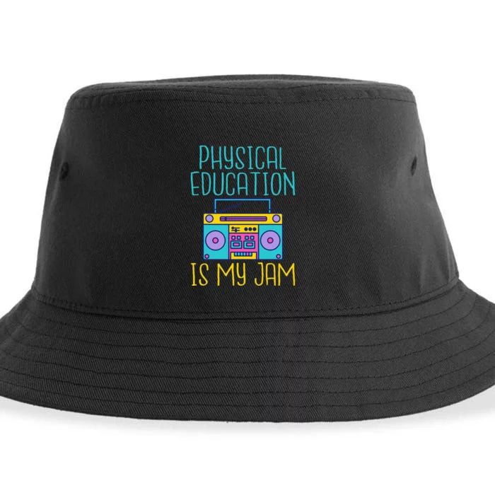 Physical Education Is My Jam Pe Teacher Sustainable Bucket Hat