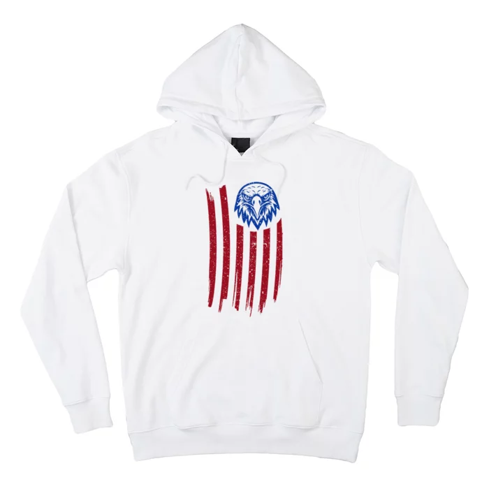 Patriotic Eagle July Fourth 4th Of July American Flag Hoodie