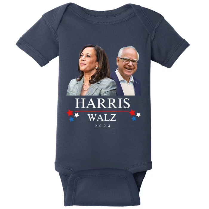 President Election Kamala Harris Tim Waltz Baby Bodysuit