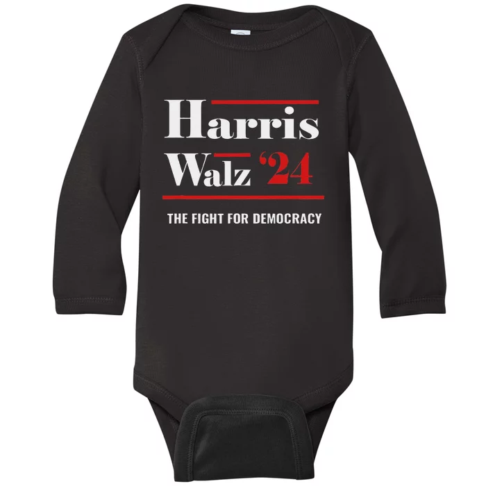 President Elect Kamala Harris & Tim Walz 2024 Baby Long Sleeve Bodysuit