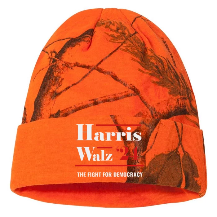 President Elect Kamala Harris & Tim Walz 2024 Kati - 12in Camo Beanie