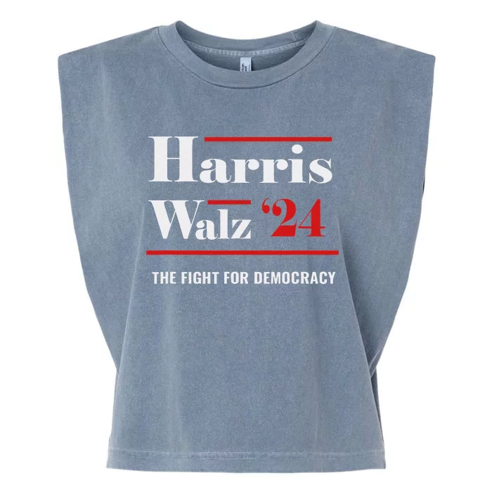 President Elect Kamala Harris & Tim Walz 2024 Garment-Dyed Women's Muscle Tee