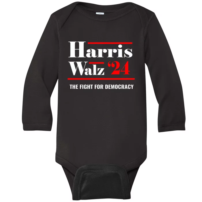 President Elect Kamala Harris & Tim Walz 2024 Baby Long Sleeve Bodysuit