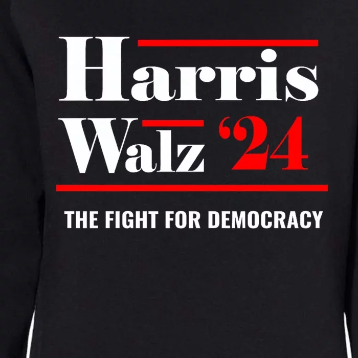 President Elect Kamala Harris & Tim Walz 2024 Womens California Wash Sweatshirt