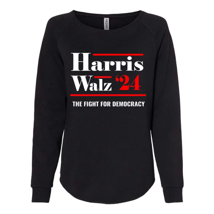 President Elect Kamala Harris & Tim Walz 2024 Womens California Wash Sweatshirt