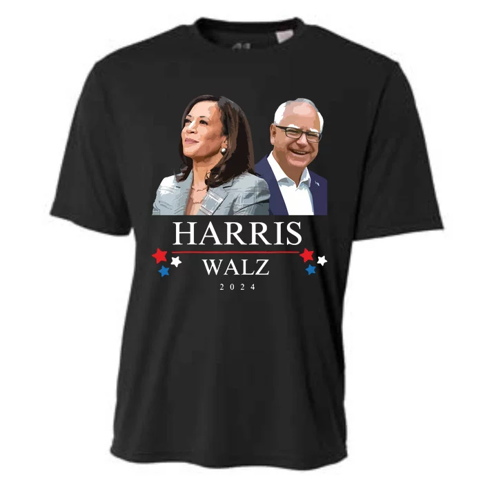 President Election Kamala Harris Tim Waltz Cooling Performance Crew T-Shirt