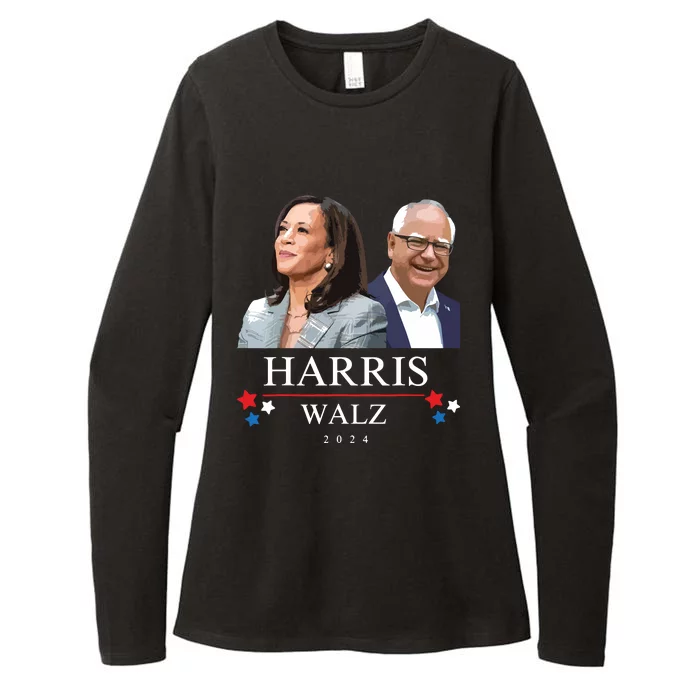 President Election Kamala Harris Tim Waltz Womens CVC Long Sleeve Shirt