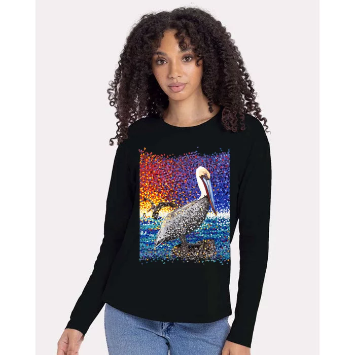 Pelican Pixels Womens Cotton Relaxed Long Sleeve T-Shirt