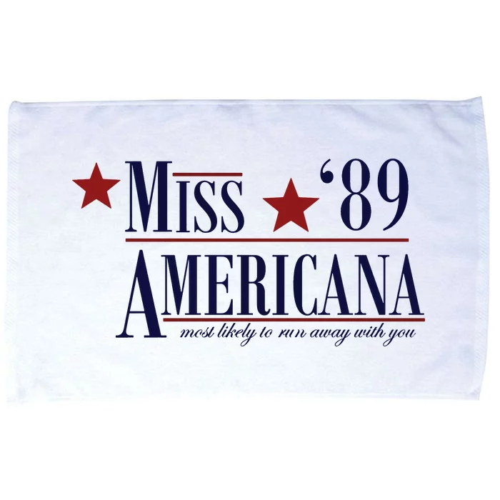 Presidential Election Miss Americana 2024 Campaign Gift Microfiber Hand Towel