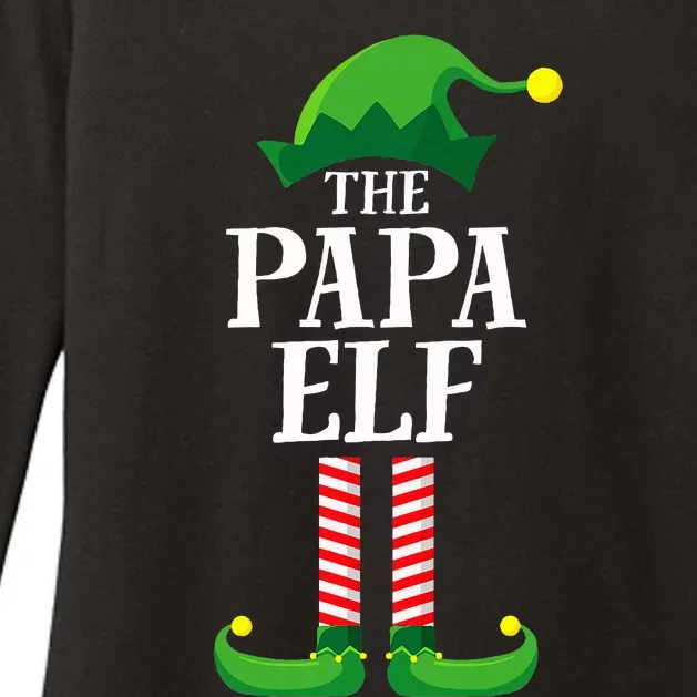 Papa Elf Matching Family Group Christmas Party Womens CVC Long Sleeve Shirt